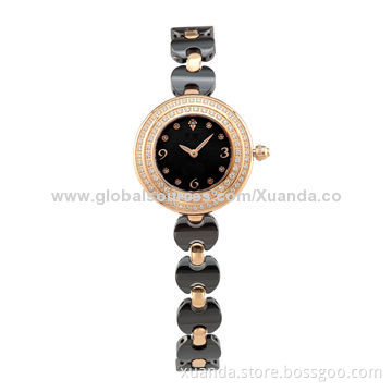 Top quality factory price custom women's jewelry ceramics watch for sale
